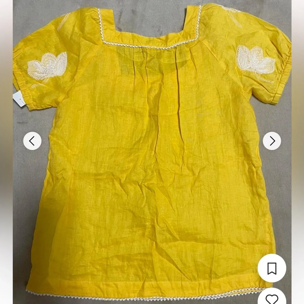 J.crew yellow blouse